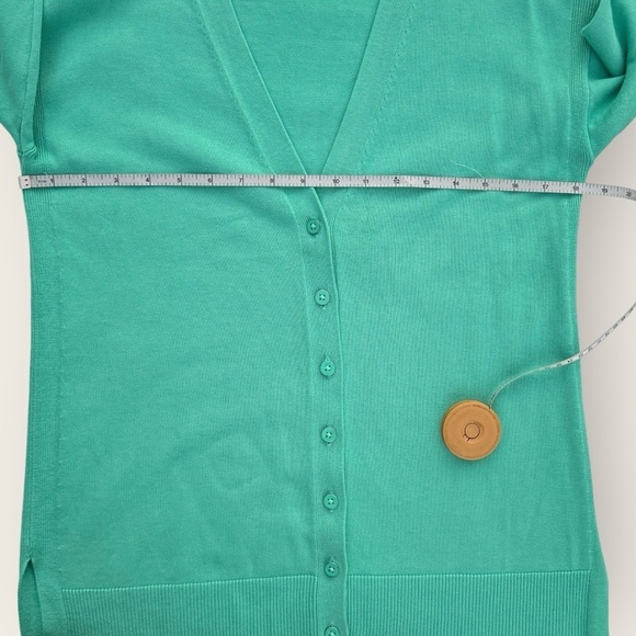 Talbots Button Cardigan Green Size Petite Small - Picture 4 of 8